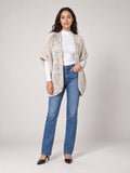 Popcorn Yarn Knit waistcoat - Stone