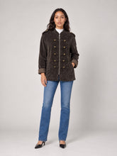 Embellished Military Jacket - Chocolate