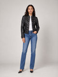 Military-Inspired Button Jacket - Black