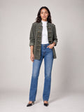 Military-Inspired Corduroy Jacket - Sage