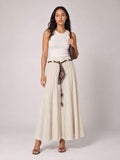 Pleated Maxi Skirt - Cream