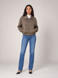 Tailored Cropped Jacket - Coffee