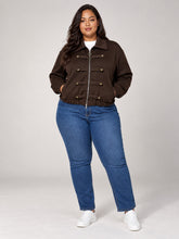 Tailored Cropped Jacket - Chocolate