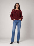 Openwork Knit Jumper - Wine