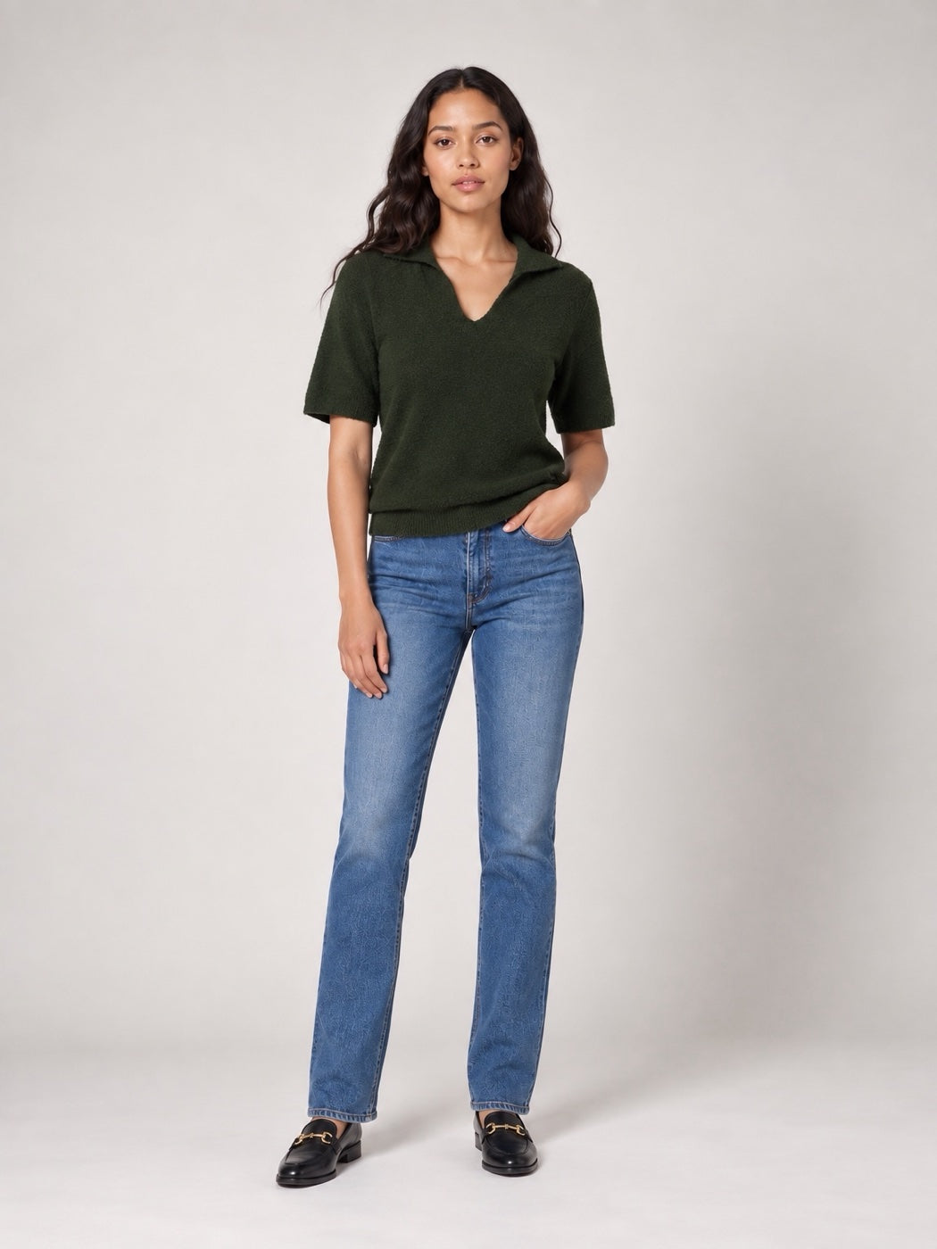 Soft Knit jumper - Fern