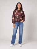 Camouflage Print Bomber Jacket - Berry Camouflage