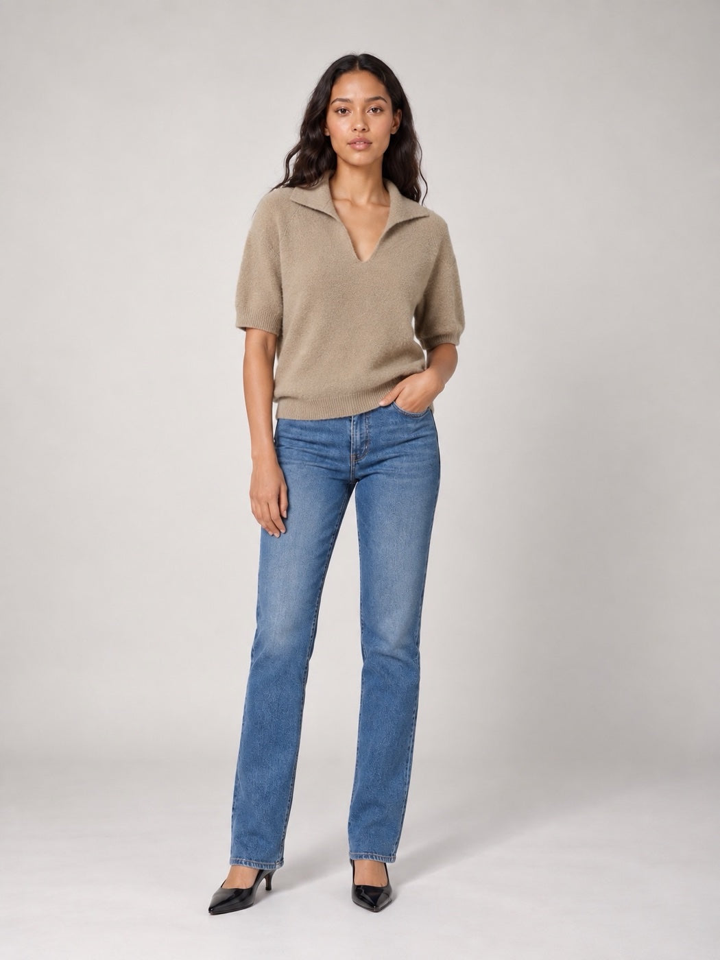 Soft Knit jumper - Latte