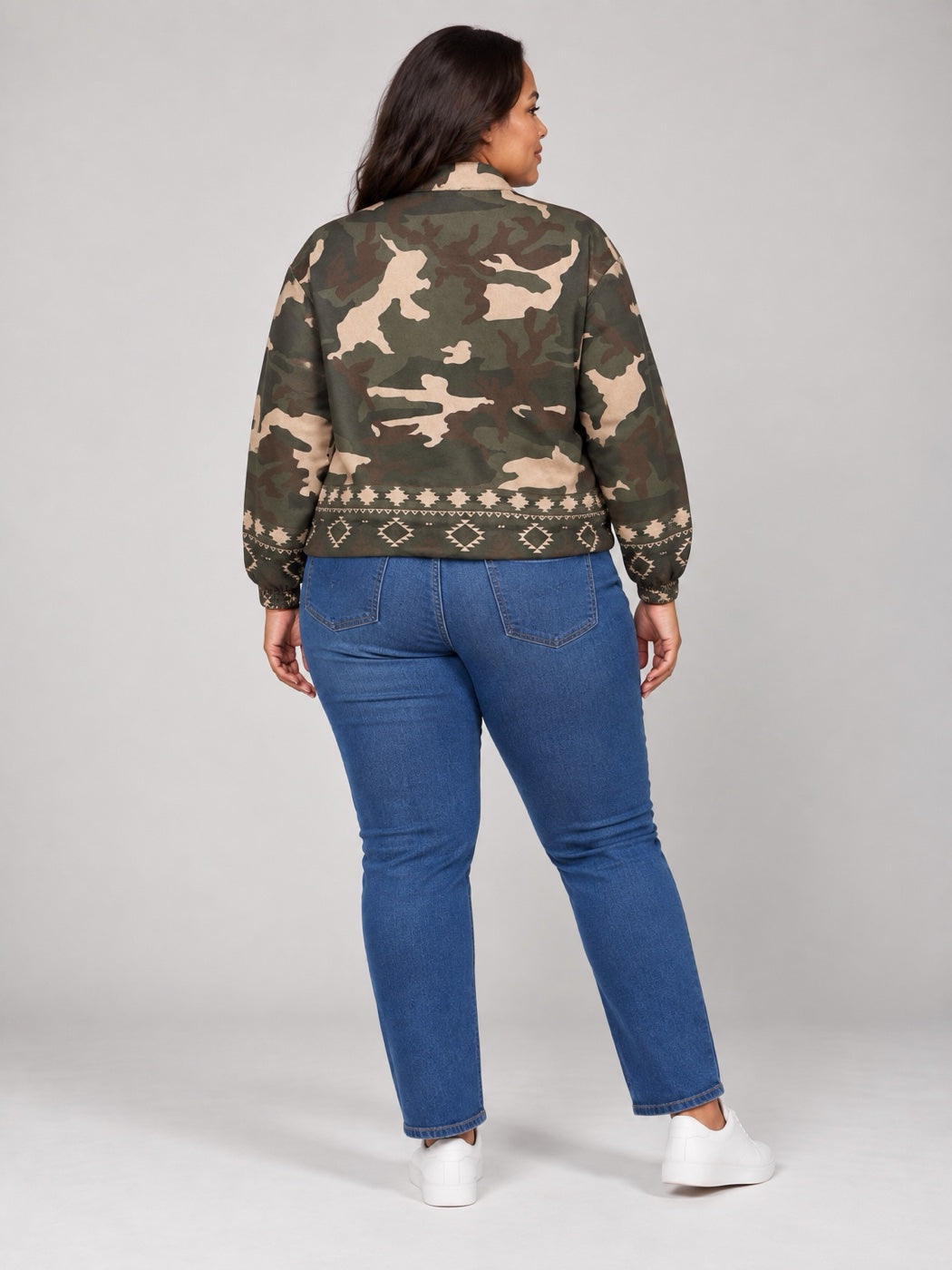 Camouflage Print Bomber Jacket - Green Camouflage (2)