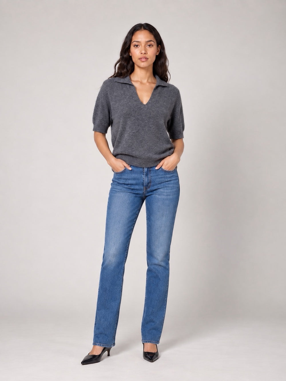 Soft Knit jumper - Grey Marl