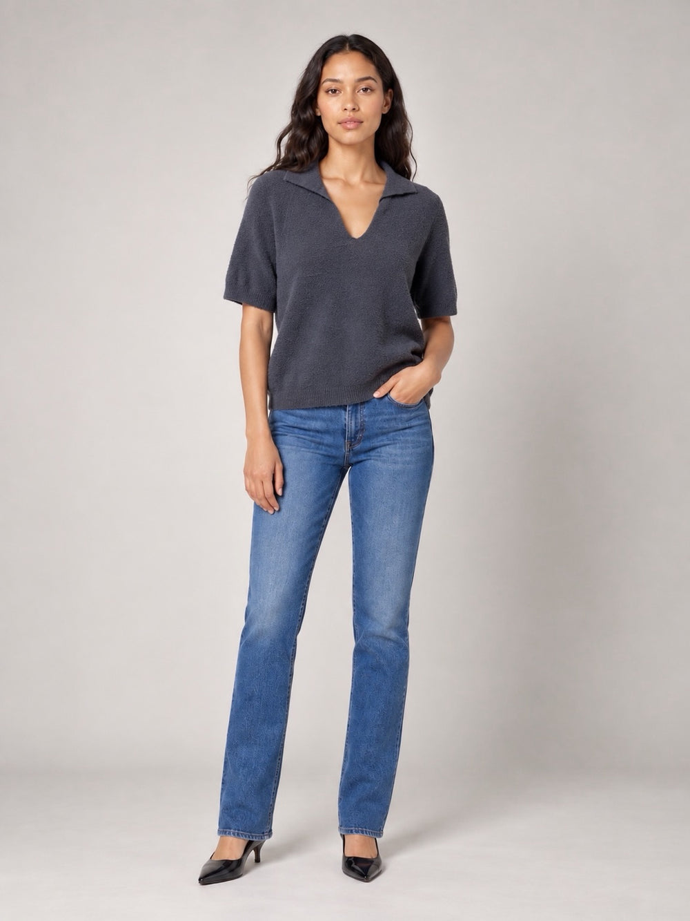 Soft Knit jumper - Slate