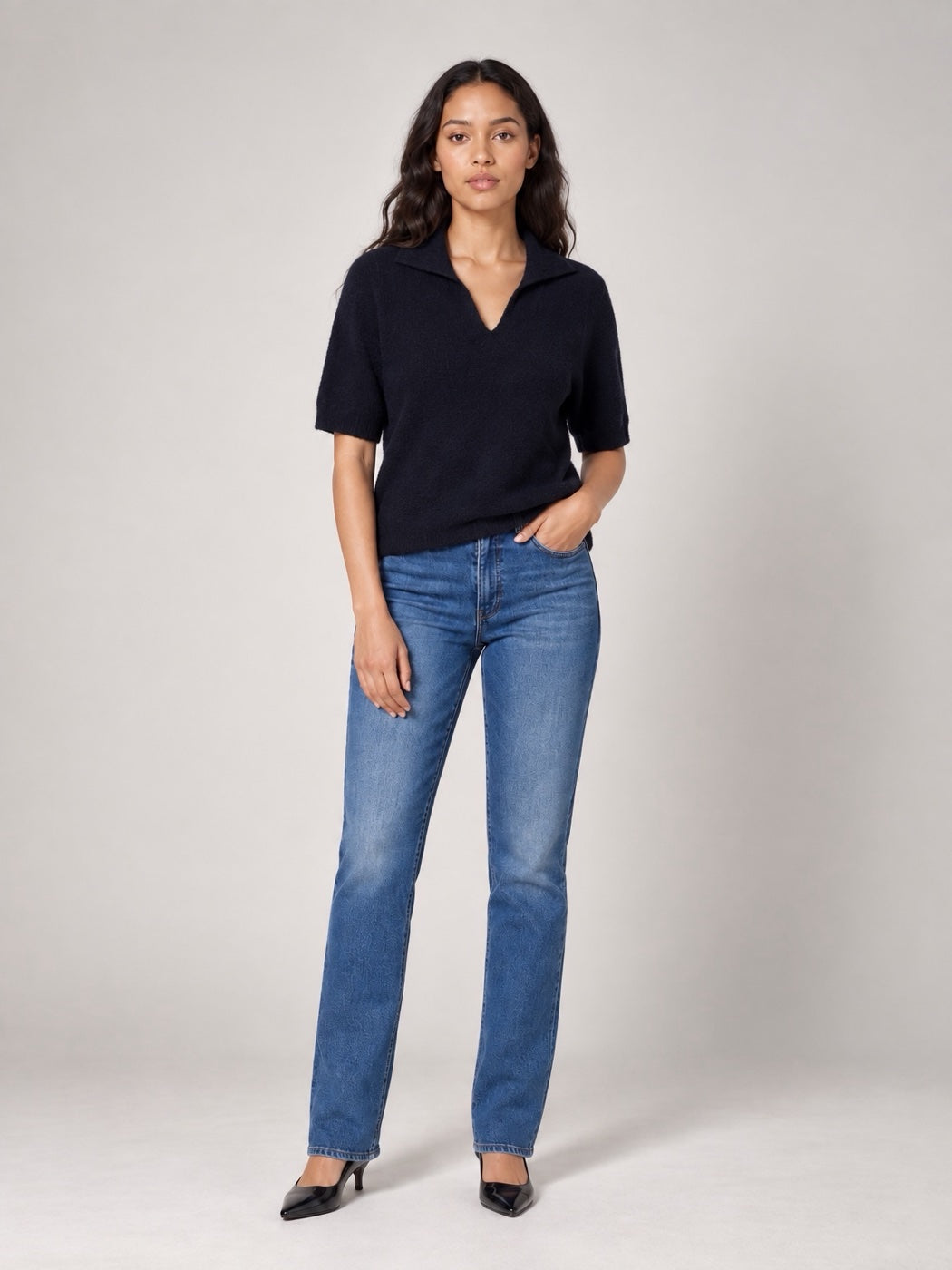 Soft Knit jumper - Navy